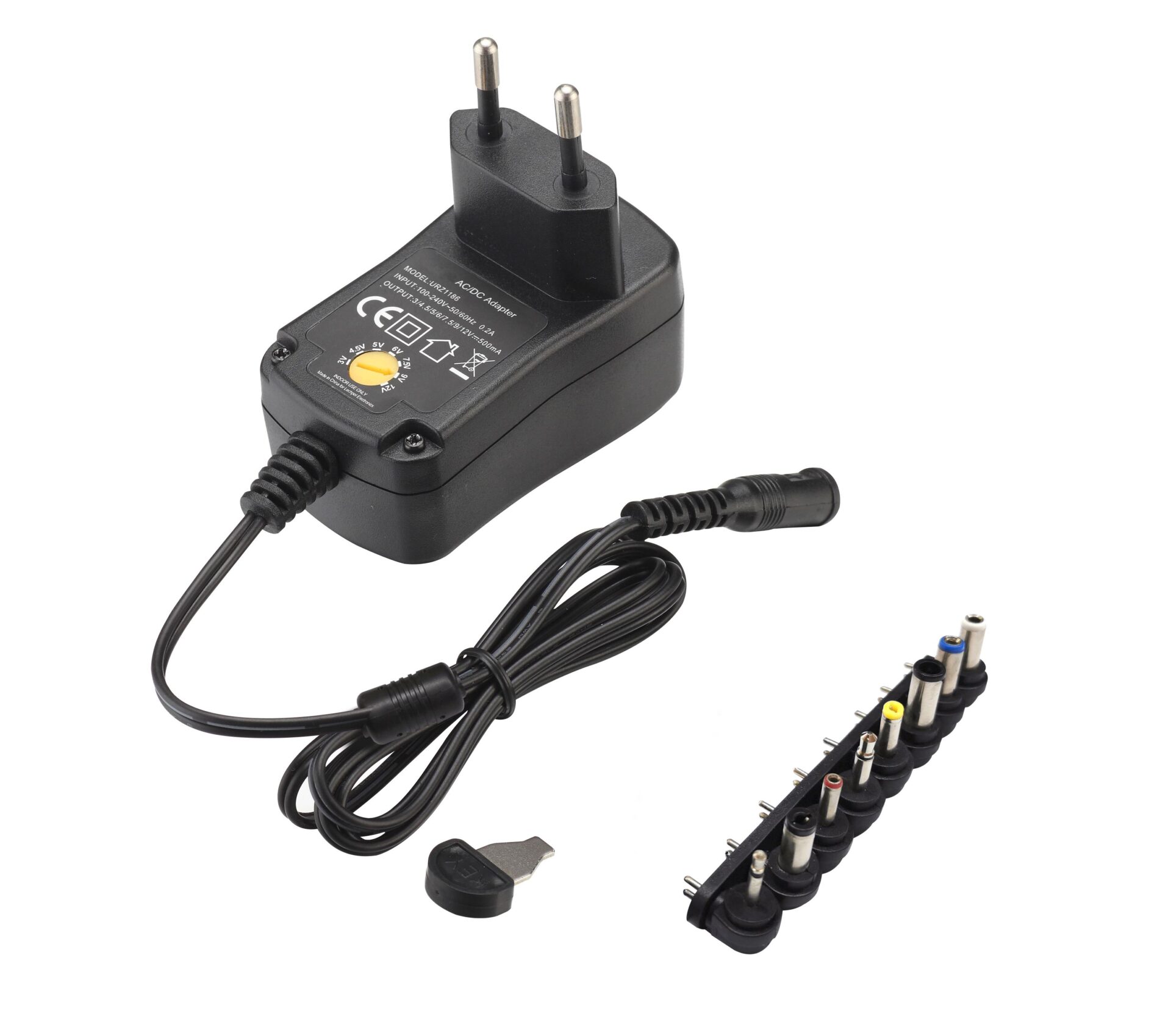 4620792190-o1-1.jpg Τροφοδοτικό Πρίζας Switching Ρυθμιζόμενο 3÷12VDC 600mA με 4 Βύσματα PSVS-600 - Image 1
