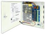 Τροφοδοτικό Switching 12VDC 10A για Συστήματα Ασφαλείας με 9 Εξόδους 240x210x53mm AMR-1209C-10A