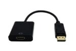 Adaptor DisplayPort v1.1 Αρσενικό σε HDMI Θηλυκό 20cm με Επίχρυσα Βύσματα Μαύρο 11.2.25