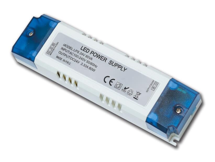 462522880-o1-1.jpg Τροφοδοτικό Switching για Ταινίες LED 24VDC 3.33A/80W Πλαστικό Slim με Κλέμες LPS-80-24 - Image 1