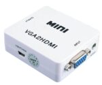 Μετατροπέας VGA In / HDMI Out με Ήχο Τροφοδοσία από Καλώδιο USB Λευκό