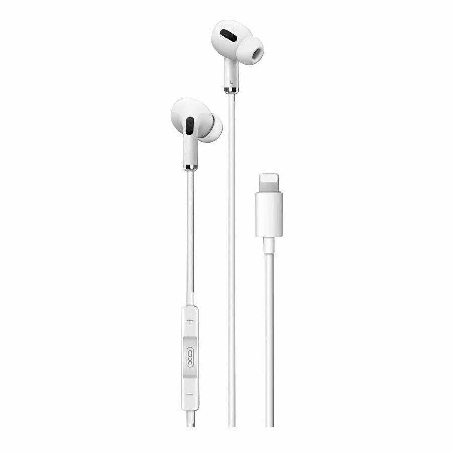 462821710-o1-1.jpg XO In Ear Handsfree με Βύσμα Lightning 1.25m Λευκά XO-EP24 - Image 1