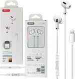 XO In Ear Handsfree με Βύσμα Lightning 1.25m Λευκά XO-EP24 - Image 2