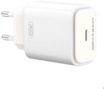 XO Ταχυφορτιστής Πρίζας με USB-C Power Delivery & Quick Charge 3.0 20W Λευκός XO-L90B(EU)