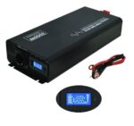 Yucoo Inverter Καθαρού Ημιτόνου 12VDC σε 220VAC 2000W με Οθόνη LCD YK-2000L-12