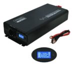 Yucoo Inverter Καθαρού Ημιτόνου 24VDC σε 220VAC 2000W με Οθόνη LCD YK-2000L-24