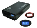 Yucoo Inverter Καθαρού Ημιτόνου 24VDC σε 220VAC 3000W με Οθόνη LCD YK-3000L-24