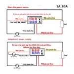 Διπλό Ψηφιακό Βολτόμετρο Πίνακα 0÷100VDC & Αμπερόμετρο 0÷10A DC, 3 Ψηφίων, 70x40mm με Ενσωματωμένο Shunt Λευκό FC4-0-100V DC/0-10A DC - Image 2