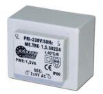 Μετασχηματιστής PCB Κλειστού Τύπου Π: 230VAC Δ: 2x9VAC 1.5VA Amarad TRM-090-15-2