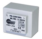 Μετασχηματιστής PCB Κλειστού Τύπου Π: 230VAC Δ: 2x15VAC 1.5VA Amarad TRM-150-15-2