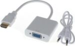 Μετατροπέας HDMI In / VGA Out με Ήχο Λευκό Anga QA-C101A
