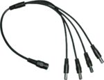Καλωδίωση Αρσενικό Βύσμα DC 5.5x2.1mm σε 4 Θηλυκά για Τροφοδοσία 4 Καμερών από 1 Τροφοδοτικό