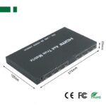 HDMI Matrix 4 Είσοδοι / 4 Έξοδοι 4K 3D HDCP Μαύρο Anga PS-MA404 - Image 5