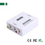 Μετατροπέας 3x RCA In / HDMI Out Τροφοδοσία από Καλώδιο USB Anga PS-M650 Λευκό