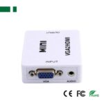 Μετατροπέας VGA In / HDMI Out με Ήχο Τροφοδοσία από Καλώδιο USB Λευκό Anga PS-M600 - Image 3
