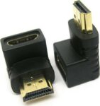 Adaptor HDMI Γωνία 90° με Επίχρυσα Βύσματα Μαύρο CHA-011