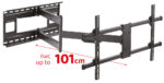Βάση Τοίχου JollyLine για TV έως 80" 50kg Max με Βραχίονες Μαύρη ELB4380/3