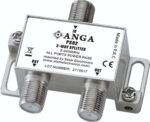Anga PS02 Διακλαδωτής TV & SAT 2 Eξόδων 5-2400MHz με Power Pass