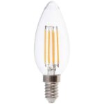 Λάμπα LED Κερί Filament E14 6W Φυσικό Λευκό 4000K 600lm V-TAC 217424