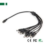 Καλωδίωση Αρσενικό Βύσμα DC 5.5x2.1mm σε 8 Θηλυκά για Τροφοδοσία 8 Καμερών από 1 Τροφοδοτικό Anga CD1-8 - Image 3