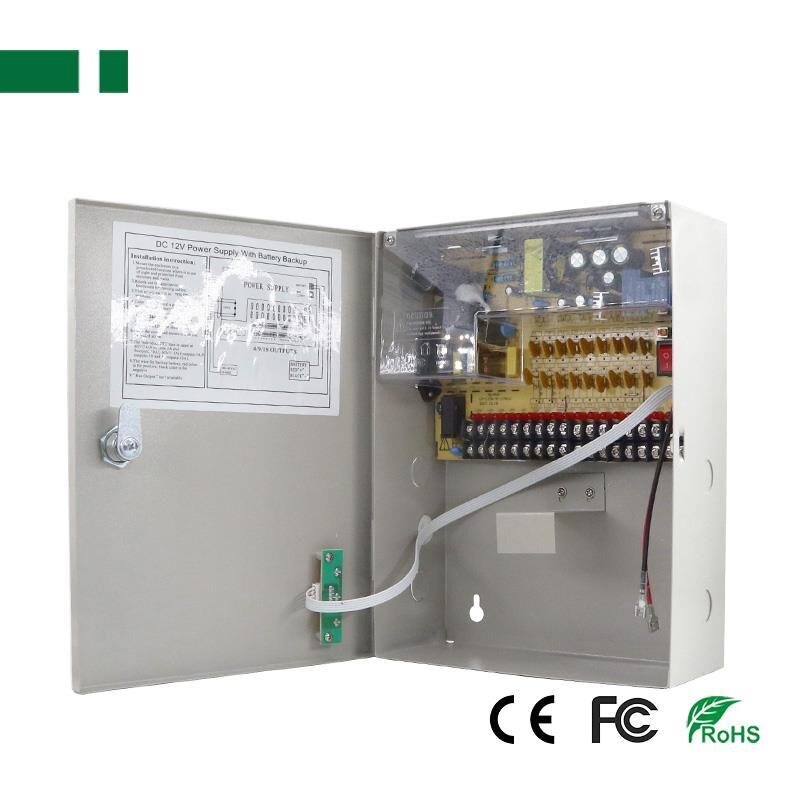946776210-o1-1.jpg Τροφοδοτικό Switching 12VDC 10A για Συστήματα Ασφαλείας με 18 Εξόδους & Λειτουργία UPS 207x265x85mm Anga CP1209-10A-18-B - Image 1