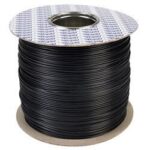 Anga Καλώδιο Δικτύου Cat.5e UTP CCA/PET με 2x0.50mm Καλώδια Τροφοδοσίας Μαύρο Στροφείο 500m ST-CC06