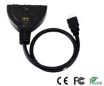 HDMI Switch 3 Eίσοδοι / 1 Έξοδος 4K με Πλήκτρο Επιλογής Εισόδου Anga PS-M302-4K