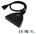 HDMI Switch 3 Eίσοδοι / 1 Έξοδος 4K με Πλήκτρο Επιλογής Εισόδου Anga PS-M302-4K - Image 3