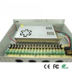 Τροφοδοτικό Switching 12VDC 40A για Συστήματα Ασφαλείας με 18 Εξόδους 310x212x62mm Anga CP1209-40A-18 - Image 2