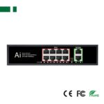 Anga PS-EG5182B 8PoE+2 Port Ethernet Switch 10/100/1000Mbps έως 100m 120W Max. 202x140x45mm