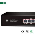 Anga PS-EG5042B 4PoE+2 Port Ethernet Switch 10/100/1000Mbps έως 100m 65W Max. 202x140x45mm - Image 2