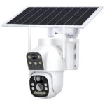 Anga AQ-8127IBW GSM 4G IP Κάμερα Μπαταρίας με 2 Φακούς 2MP, Εξωτερικού Χώρου IP65 με Κίνηση, PIR, Ηλιακό Panel, Φακοί 3.6mm & Αμφίδρομο Ήχο