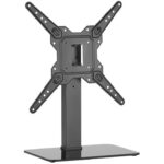 Βάση Επιτραπέζια Brateck για TV έως 55″ 40kg Max Μαύρη LDT03-23MA