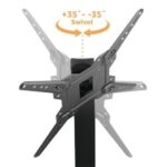 Βάση Επιτραπέζια Brateck για TV έως 55″ 40kg Max Μαύρη LDT03-23MA - Image 3