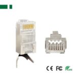 Βύσμα RJ45 8P8C Cat.6Α Θωρακισμένο Διαμπερές Πρεσαριστό Καλωδίου 50τμχ Anga 552-324 - Image 3