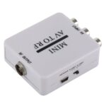 Μετατροπέας 3x RCA In / Σήμα Κεραίας Out (Mini Modulator 67.25 ή 61.25MHz) Τροφοδοσία από Καλώδιο USB Λευκό Anga CVA-3039