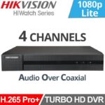 Hikvision HiWatch HWD-5104MH Καταγραφικό DVR 4 Καναλιών 2MP Lite +2 IP & Audio In