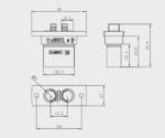 Βύσμα QS Τροφοδοσίας DC 120Α Θηλυκό 2 Pin Κολλητό για Panel QS Electronic QS8P-U-F - Image 4