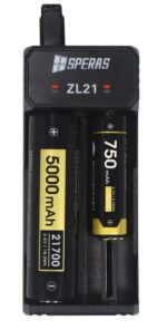Speras SP-ZL21 Φορτιστής USB-C 2 Μπαταριών Li-Ion με 2 Κανάλια Φόρτισης