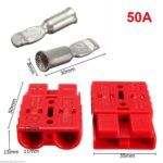 Βύσμα Τύπου Anderson Τροφοδοσίας DC 50Α 600V 2 Pin Πρεσαριστό για Καλώδιο 1.3÷13.3mm με Επαφές BC-AND-50A
