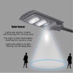 Invictus HSL-2010-60 Ηλιακό Φωτιστικό Δρόμου LED Ισχύος 60W 2000lm IP66, Ψυχρό Λευκό 6000Κ με Ανιχνευτή Κίνησης & Τηλεχειριστήριο 485x220mm 12.02.0040 - Image 2