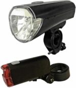 Σετ Φακός Ποδηλάτου LED Μπαταρίας 70lm με Φανάρι, Δέσμη 120m IP67 με με 2 Επίπεδα Φωτεινότητας Arcas 13.02.0073