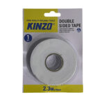 Kinzo Ταινία Διπλής Όψεως 19mm x 2.3m Πάχος 2mm 79353 Λευκή