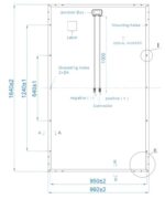 Πολυκρυσταλλικό Φωτοβολταϊκό Panel 24V 280W 164x99.2x3cm με Βύσματα MC4 Epever P-280W - Image 5