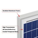 Πολυκρυσταλλικό Φωτοβολταϊκό Panel 12V 130W 112x67x2.8cm με Βύσματα MC4 Epever P-130W - Image 2