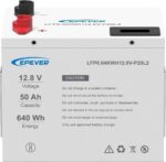 Epever Μπαταρία Λιθίου LiFePO4 12V 50Ah 640WH 339x185x218mm EP-LFP1250 - Image 2