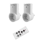 KIT 2 Tηλεχειριζόμενων Πριζών 2300W / 10A 433MHz με Ένα Τηλεχειριστήριο BHC-9938G(A)-2