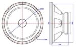 Koda Μεγάφωνο Woofer 12" 200W 8Ω Μαύρο KDW-120 - Image 2