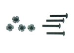 Tele Set με 4 Βίδες & Γκρόβερς για Μεγάφωνα Μαύρες SP-SCR
