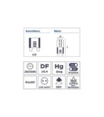 Λάμπα LED G9 230VAC 3W Ψυχρό Λευκό 6500K 350lm 320° Wellmax 02.001.1430 - Image 2
